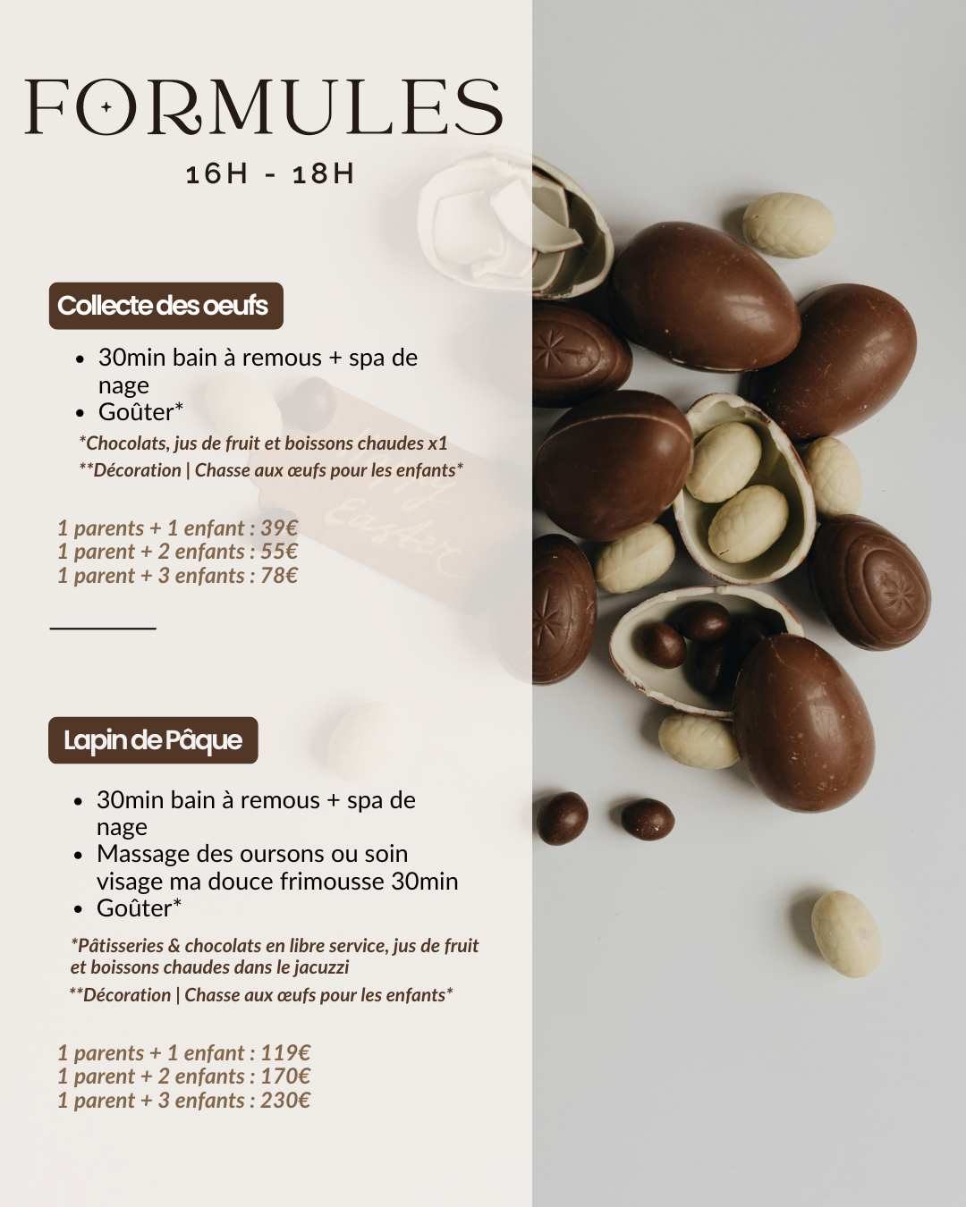 formule-paques-gouter événement Saint Patrick chez UNIVERSPA formules tea time
