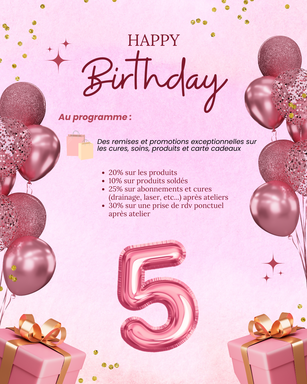 5ème Anniversaire du Centre Esthétique et Spa UNIVERSPA