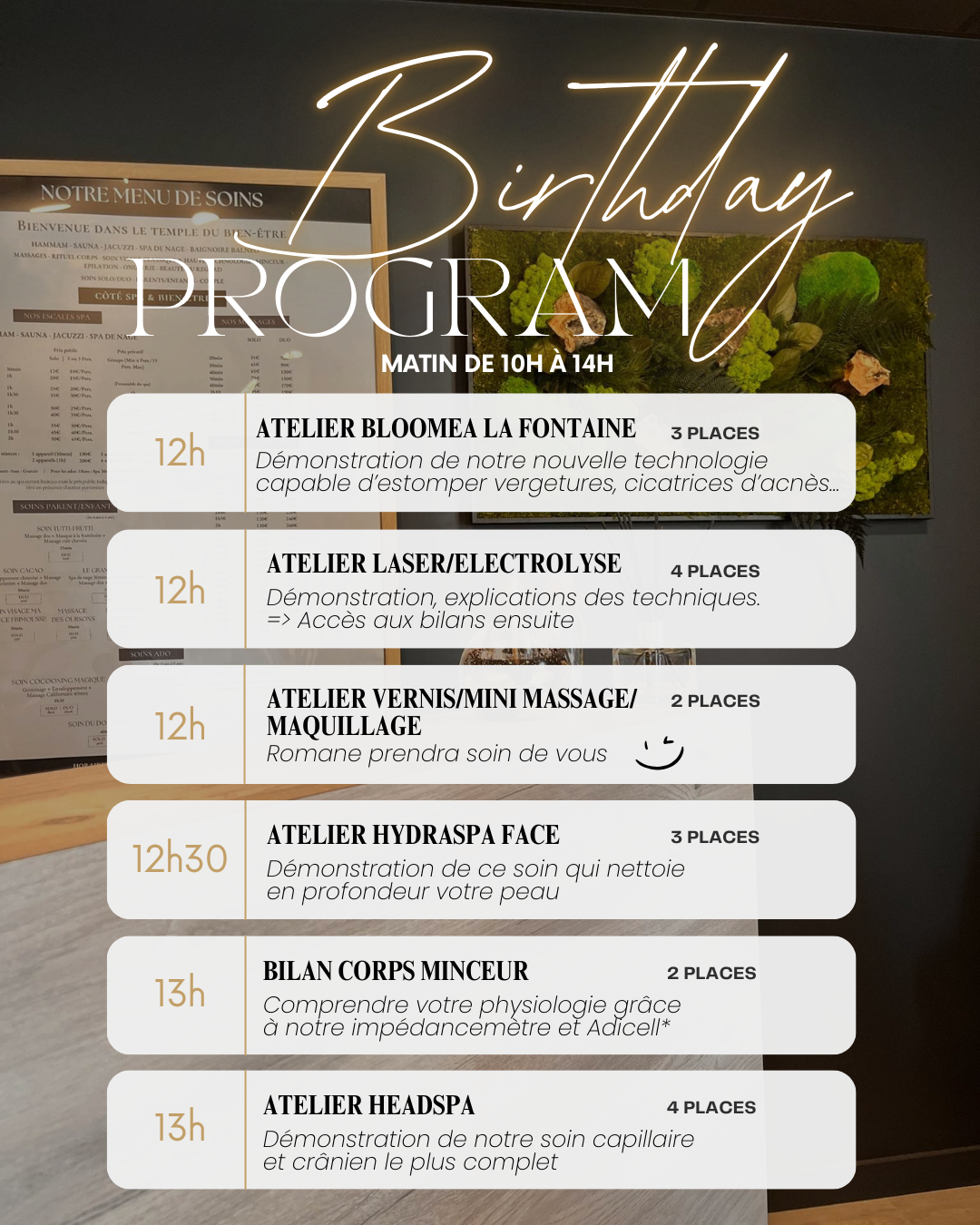 5ème Anniversaire du Centre Esthétique et Spa UNIVERSPA