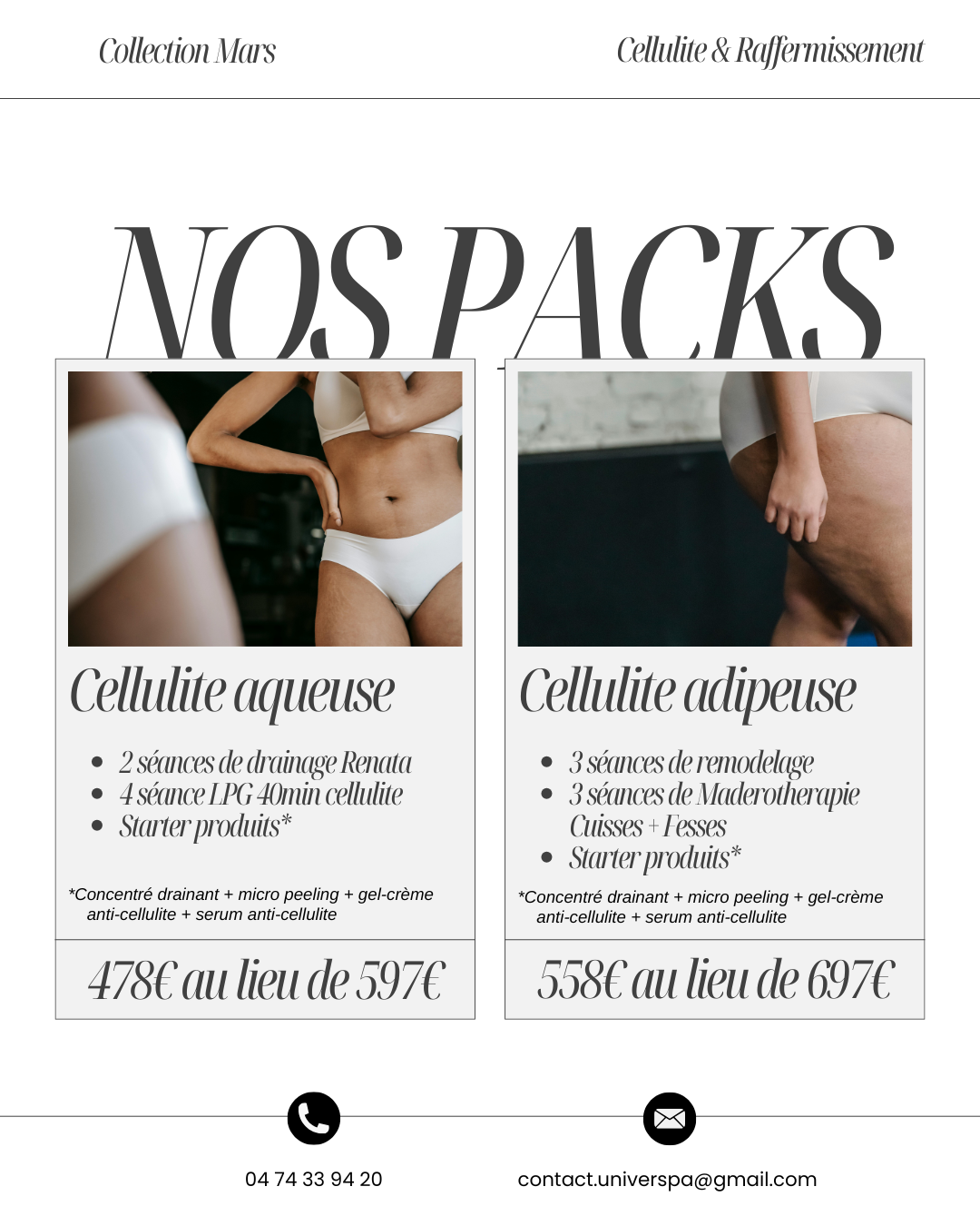 offres cellulite et raffermissement