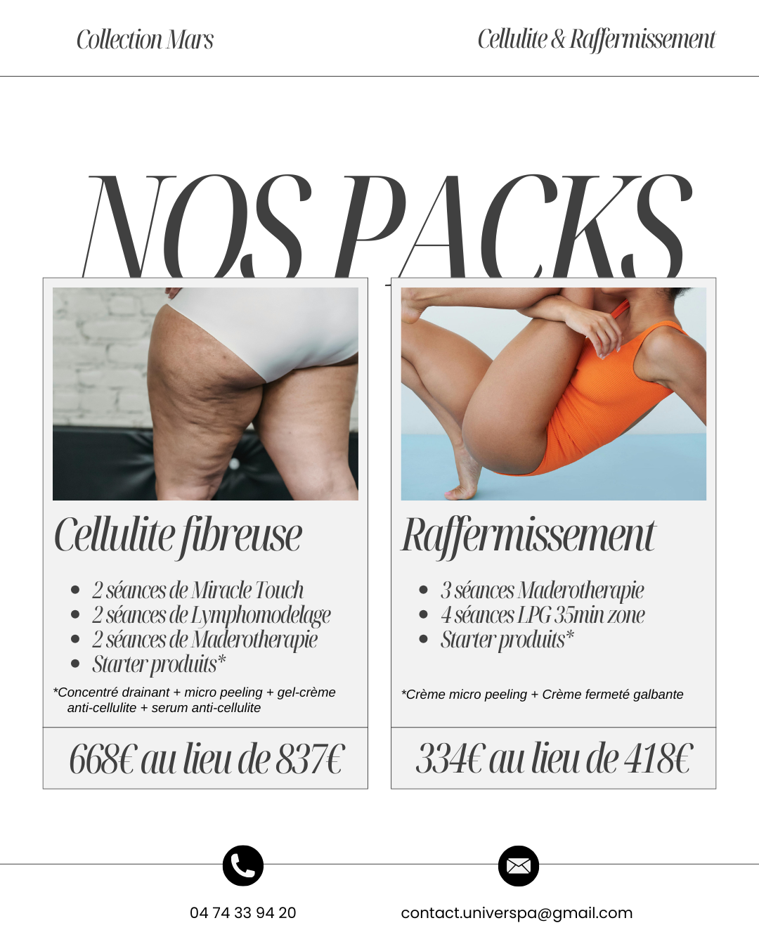 offres cellulite et raffermissement